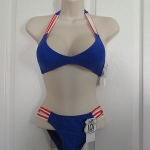 NWT - ROUTE 101  2 pc swimsuit - jr. sz XS
